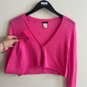J. Crew Fuchsia Knit Sweater